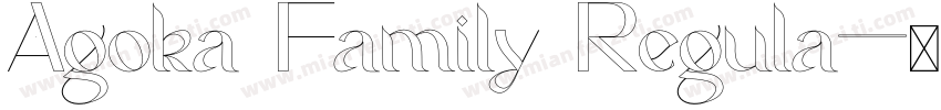 Agoka Family Regula字体转换
